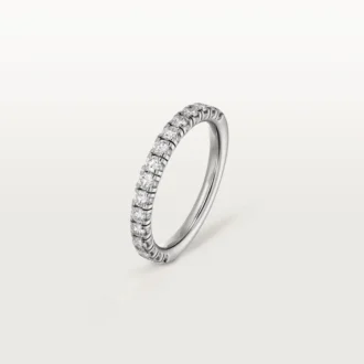 Obrączka ślubna Etincelle De Cartier – platyna, diamenty – Cartier