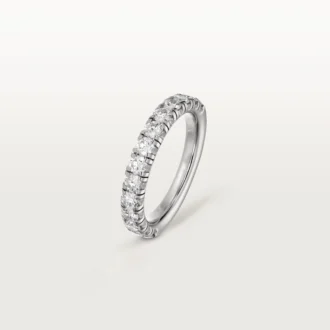 Obrączka ślubna Etincelle De Cartier – platyna, diamenty – Cartier