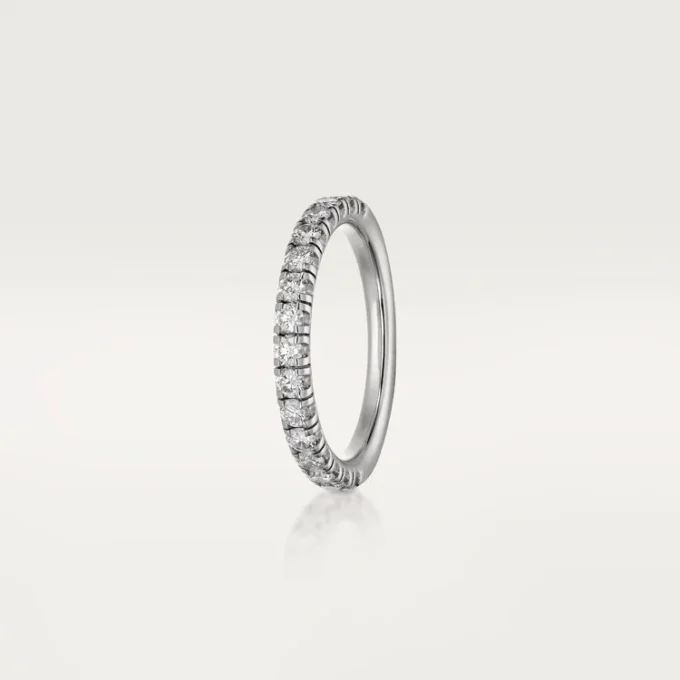 Obrączka ślubna Etincelle De Cartier – platyna, diamenty – Cartier
