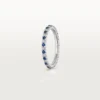 Obrączka ślubna Etincelle De Cartier – platyna, szafiry, diamenty – Cartier