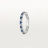 Obrączka ślubna Etincelle De Cartier – platyna, szafiry, diamenty – Cartier