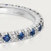 Obrączka ślubna Etincelle De Cartier – platyna, szafiry, diamenty – Cartier