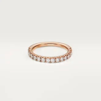 Obrączka ślubna Etincelle De Cartier – różowe złoto, diamenty – Cartier