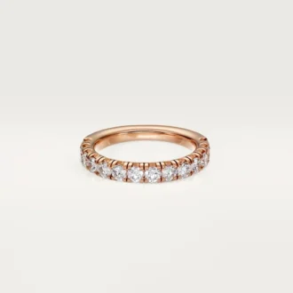 Obrączka ślubna Etincelle De Cartier – różowe złoto, diamenty – Cartier