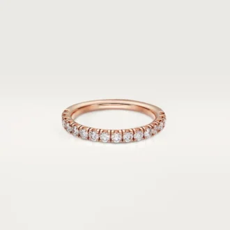 Obrączka ślubna Etincelle De Cartier – różowe złoto, diamenty – Cartier