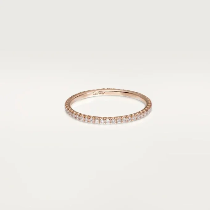Obrączka ślubna Etincelle De Cartier, szerokość 1,5 mm, z pavé