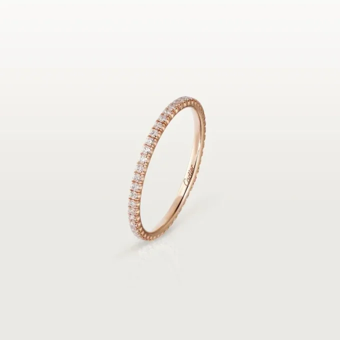 Obrączka ślubna Etincelle De Cartier, szerokość 1,5 mm, z pavé