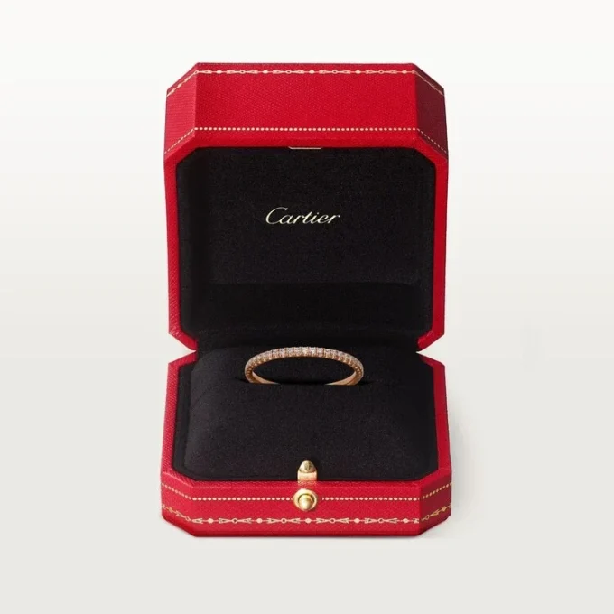 Obrączka ślubna Etincelle De Cartier, szerokość 1,5 mm, z pavé