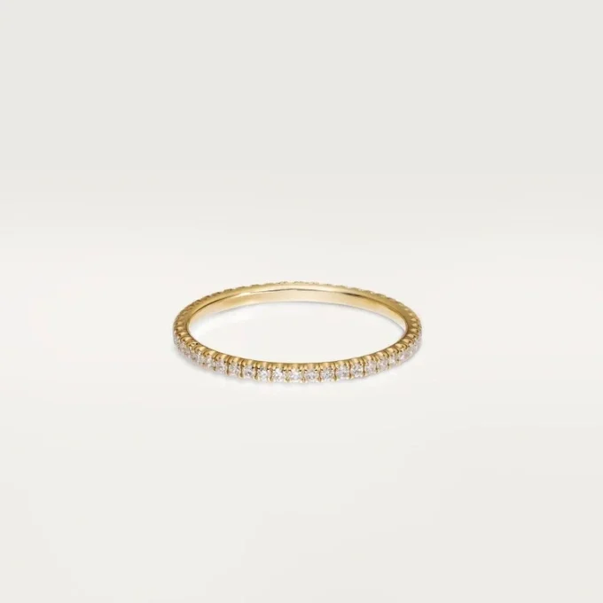 Obrączka ślubna Etincelle De Cartier – żółte złoto, diamenty – Cartier