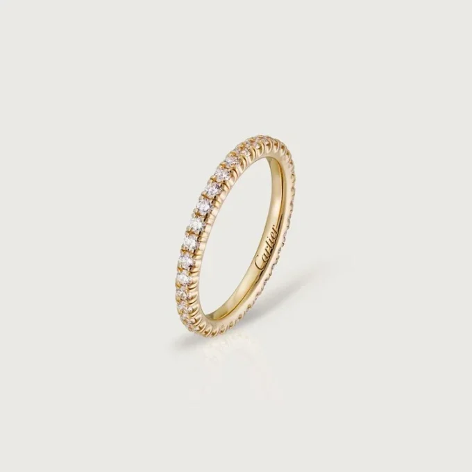 Obrączka ślubna Etincelle De Cartier – żółte złoto, diamenty – Cartier