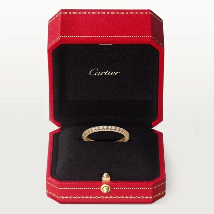 Obrączka ślubna Etincelle De Cartier – żółte złoto, diamenty – Cartier