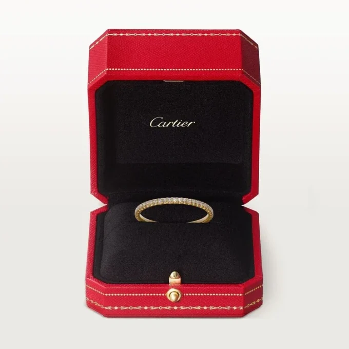 Obrączka ślubna Etincelle De Cartier – żółte złoto, diamenty – Cartier