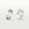 Obrączka ślubna Love, 1 diament – białe złoto, diament – Cartier