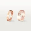 Obrączka ślubna Love, 1 diament – różowe złoto, diament – Cartier