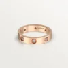 Obrączka ślubna Love, 8 diamentów – różowe złoto, diamenty – Cartier