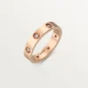 Obrączka ślubna Love, 8 diamentów – różowe złoto, diamenty – Cartier