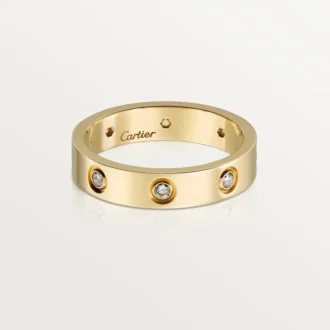 Obrączka ślubna Love, 8 diamentów – żółte złoto, diamenty – Cartier