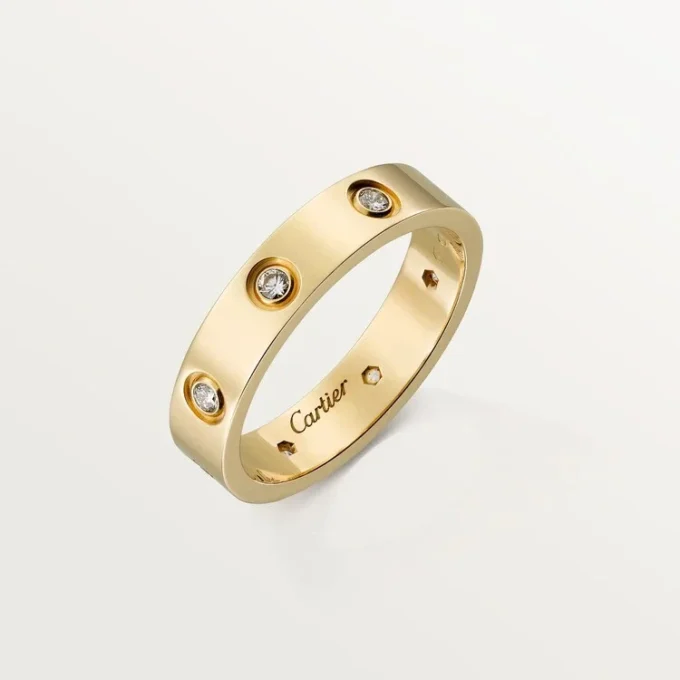 Obrączka ślubna Love, 8 diamentów – żółte złoto, diamenty – Cartier