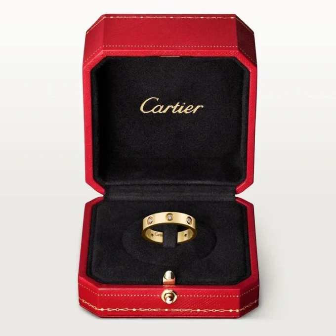 Obrączka ślubna Love, 8 diamentów – żółte złoto, diamenty – Cartier