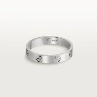 Obrączka ślubna Love – białe złoto – Cartier