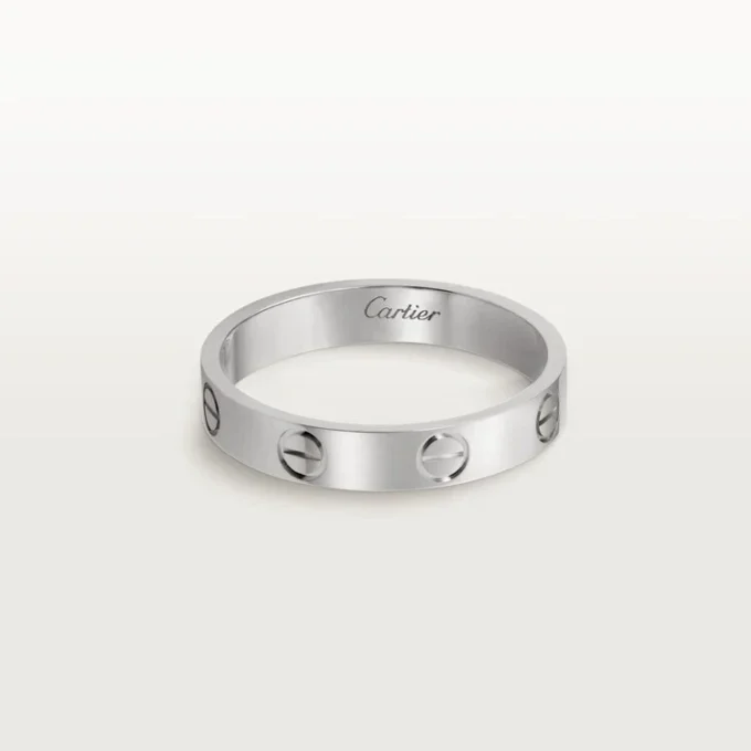 Obrączka ślubna Love – białe złoto – Cartier