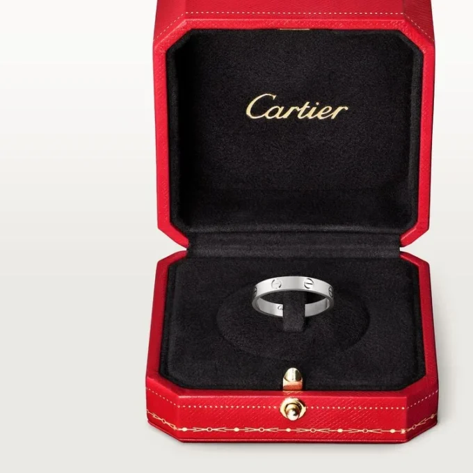 Obrączka ślubna Love – białe złoto – Cartier