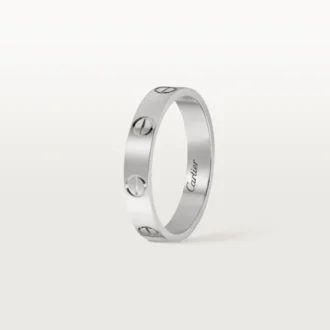 Obrączka ślubna Love – białe złoto – Cartier
