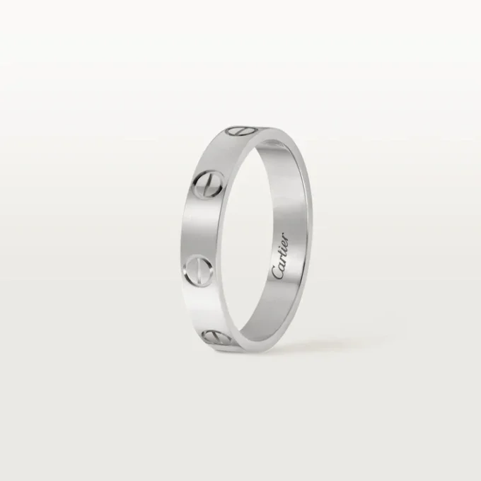 Obrączka ślubna Love – białe złoto – Cartier