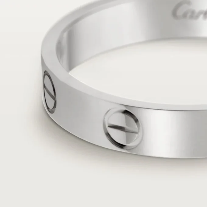Obrączka ślubna Love – białe złoto – Cartier