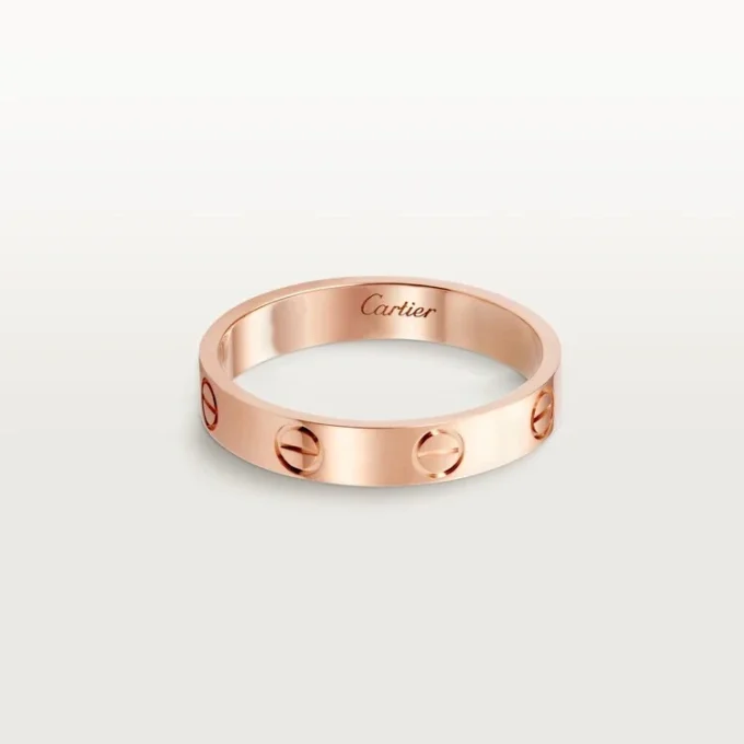 Obrączka ślubna Love – różowe złoto – Cartier