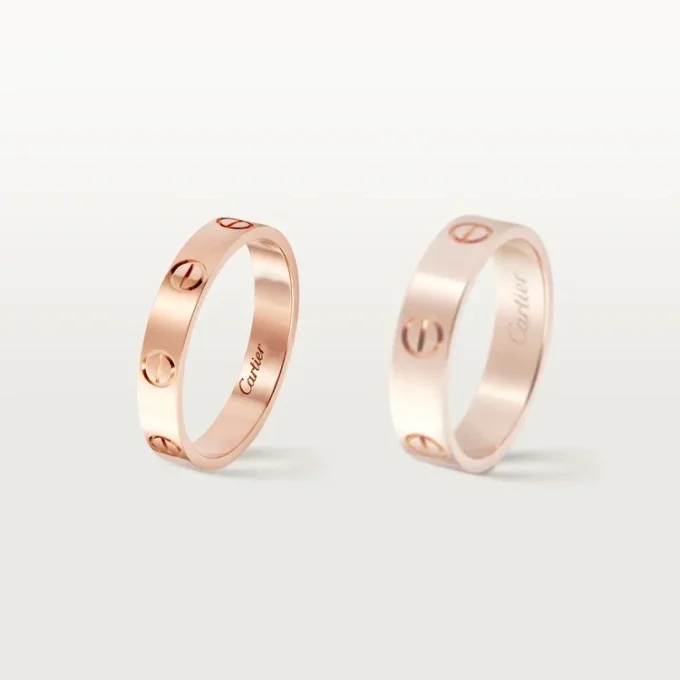 Obrączka ślubna Love – różowe złoto – Cartier