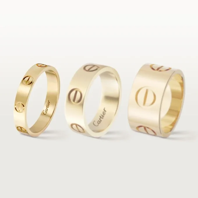 Obrączka ślubna Love z żółtego złota, mały model | Cartier Us