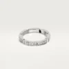 Obrączka ślubna Maillon Panthere – białe złoto, diamenty – Cartier