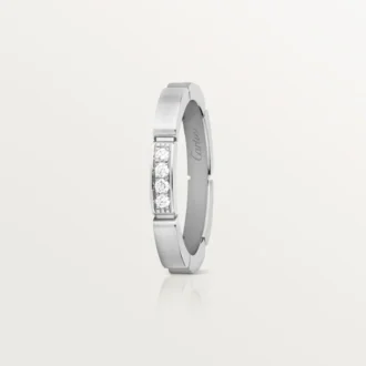 Obrączka ślubna Maillon Panthere – białe złoto, diamenty – Cartier