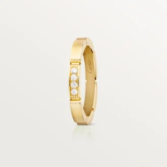 Obrączka ślubna Maillon Panthere – żółte złoto, diamenty – Cartier