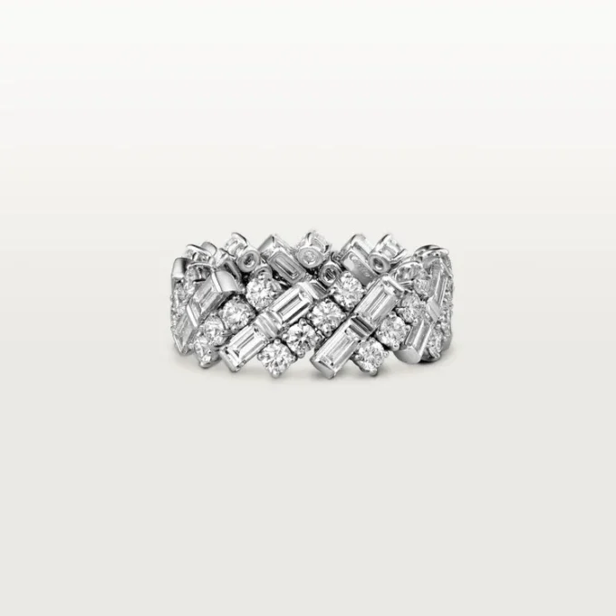 Obrączka ślubna Reflection De Cartier, diamenty Obrączka ślubna Reflection De Cartier, diamenty