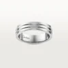 Obrączka ślubna Trinity – białe złoto – Cartier