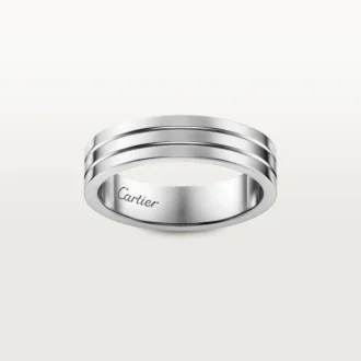 Obrączka ślubna Trinity – białe złoto – Cartier