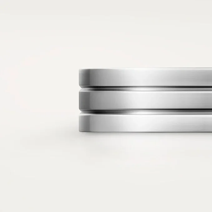 Obrączka ślubna Trinity – białe złoto – Cartier