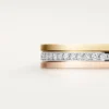 Obrączka ślubna Trinity – białe złoto, żółte złoto, różowe złoto, diamenty – Cartier