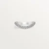 Obrączka ślubna Trinity Ruban – platyna, diamenty – Cartier