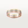 Obrączka ślubna Vendome Louis Cartier – białe złoto, żółte złoto, różowe złoto – Cartier