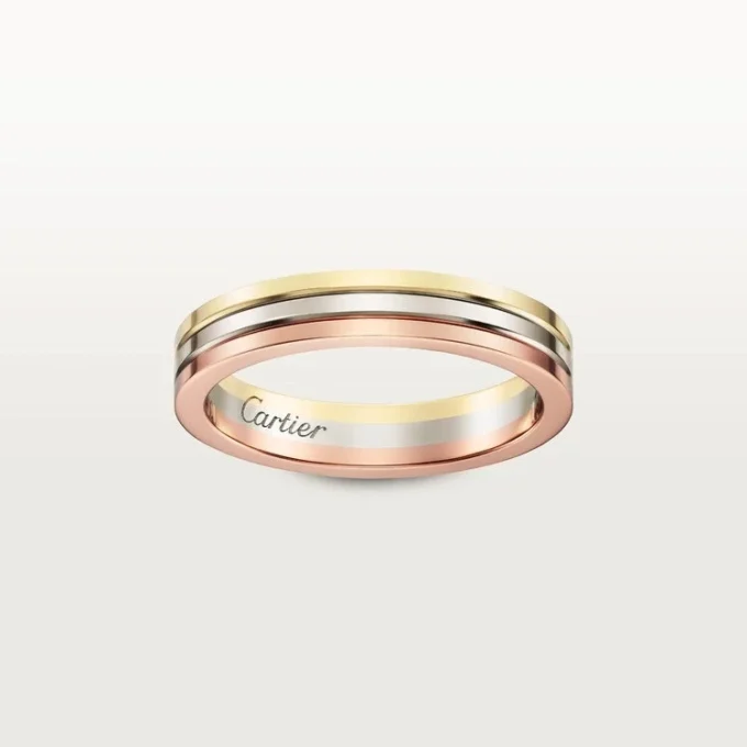 Obrączka ślubna Vendome Louis Cartier, szerokość 3,5 mm