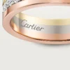 Obrączka ślubna Vendome Louis Cartier, szerokość 4,8 mm, wysadzana