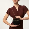 Okrągła torebka z dzianiny, Cartier Soir Okrągła torebka z dzianiny, Cartier Soir