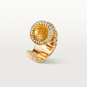 Pierścionek Cartier Libre Polymorph, chalcedon, diamenty