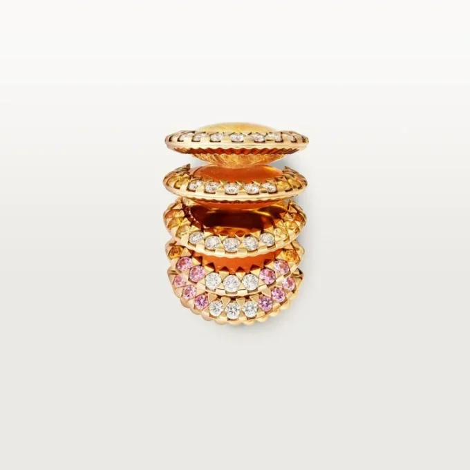Pierścionek Cartier Libre Polymorph, chalcedon, diamenty