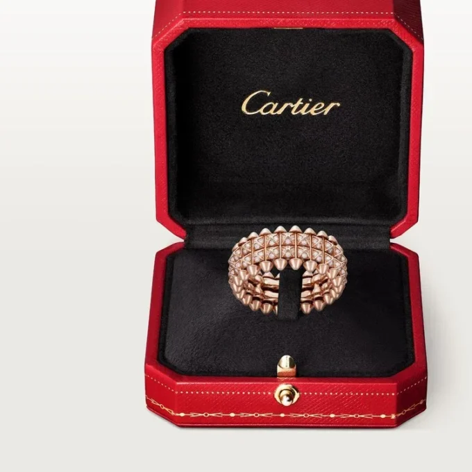Pierścionek Clash De Cartier, dwurzędowy, z pavé