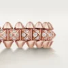Pierścionek Clash De Cartier, mały model, wysadzany kamieniami