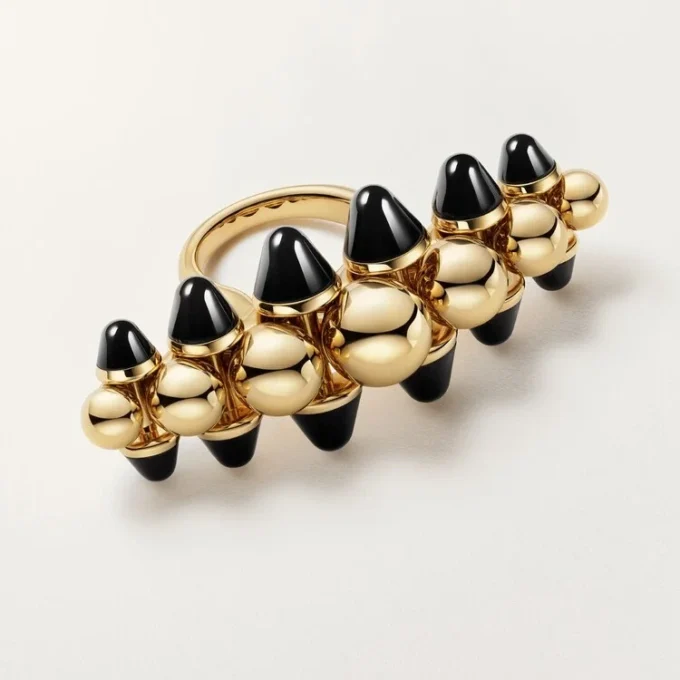 Pierścionek Clash De Cartier, model XL, onyks